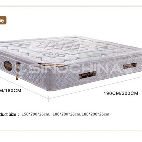 CL-S216- Imported knitted fabric, high carbon steel spring, natural latex mattress